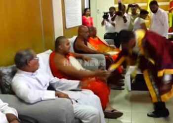 Unexpected Mishap as Ranjan Jayalal Assumes Office as Mayor of Kaduwela