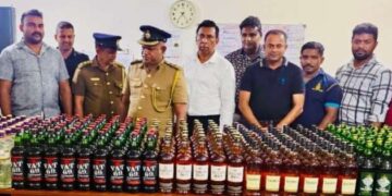 Luxury Liquor Racket Busted in Colombo: Rs. 7.5M Worth of Duty-Free Spirits Seized