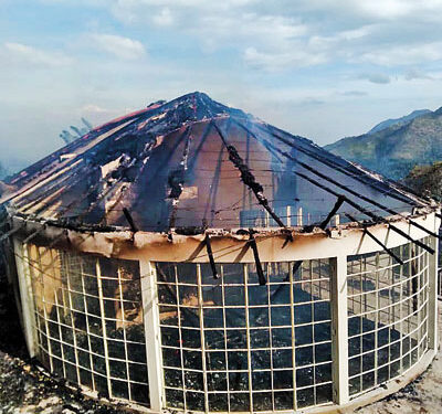 Blaze in Ella Continues, Destroys Cottage of Tourist Hotel