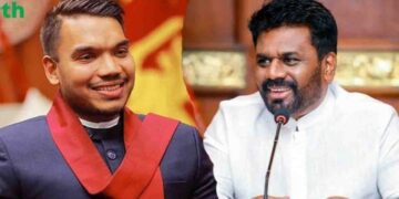 Namal Rajapaksa on Same Flight as President Anura Kumara to Maldives