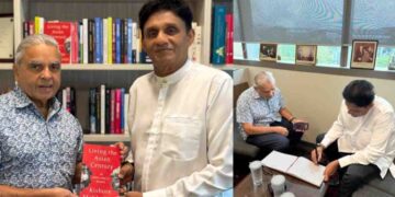 Sajith Premadasa Meets Kishore Mahbubani to Discuss Policy, Governance, and Peacebuilding
