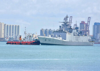 Indian Naval Ship ‘INS SATPURA’ Arrives at Colombo Port for Replenishment