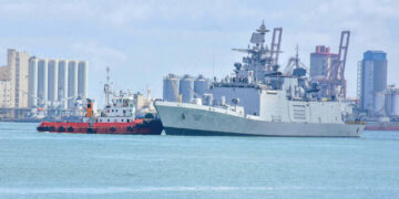 Indian Naval Ship ‘INS SATPURA’ Arrives at Colombo Port for Replenishment