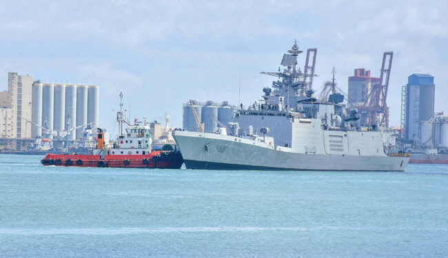Indian Naval Ship ‘INS SATPURA’ Arrives at Colombo Port for Replenishment