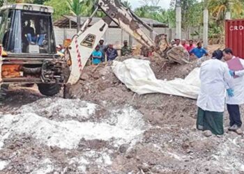 Sri Lanka Police Uncover 50,000kg of Suspected Ice Chemicals Buried in Mideniya