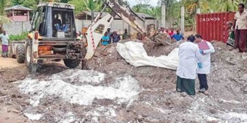 Sri Lanka Police Uncover 50,000kg of Suspected Ice Chemicals Buried in Mideniya