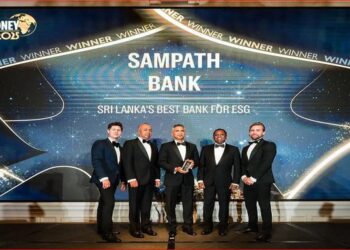 Sampath Bank Crowned as the Best Bank for ESG in Sri Lanka by Euromoney