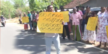 Monaragala Farmers Protest Over Seizure of 25,000 Acres Cultivated for 40 Years