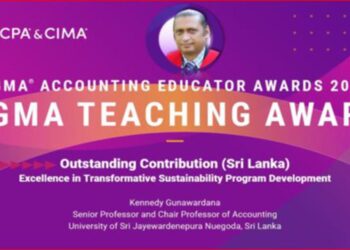 Sri Lankan Professor Shines Globally: Wins Prestigious CGMA Teaching Award 2025