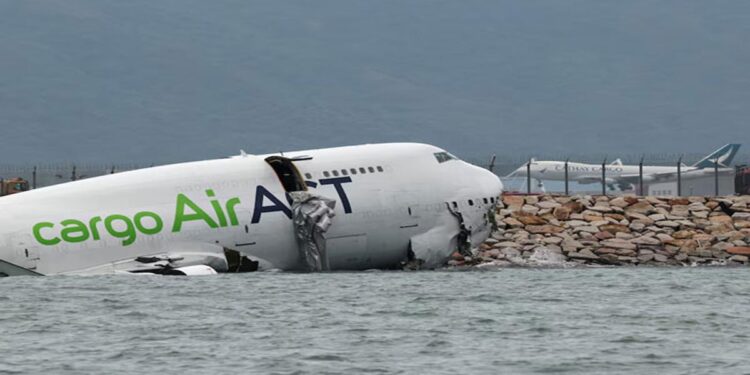 Cargo Jet Slides Off Runway in Hong Kong; Media Reports Fatalities