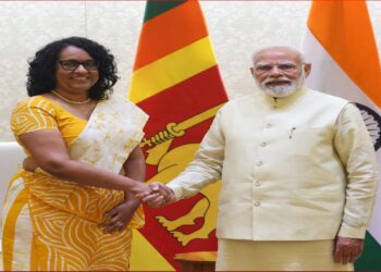 Sri Lankan Prime Minister Harini Amarasuriya Welcomed by PM Modi