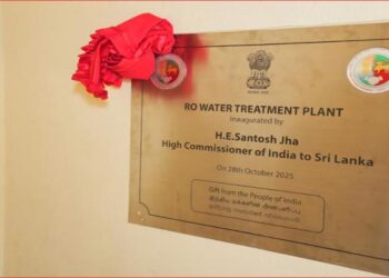 India Hands Over RO Plant, Bus Shelter to Komari, Ampara