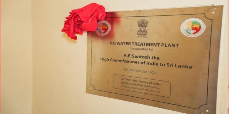 India Hands Over RO Plant, Bus Shelter to Komari, Ampara