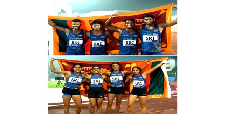 Sri Lanka Dominates Track in Ranchi with Twin 4x100m Relay Triumphs
