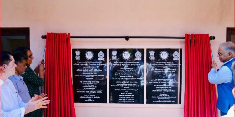 India-backed Trilingual School Promoting Harmony Opens in Polonnaruwa