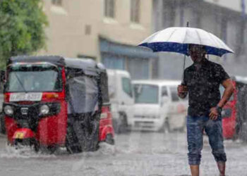 Heavy Rainfall Recorded Across Kilinochchi, Mannar, Kegalle, and Gampaha