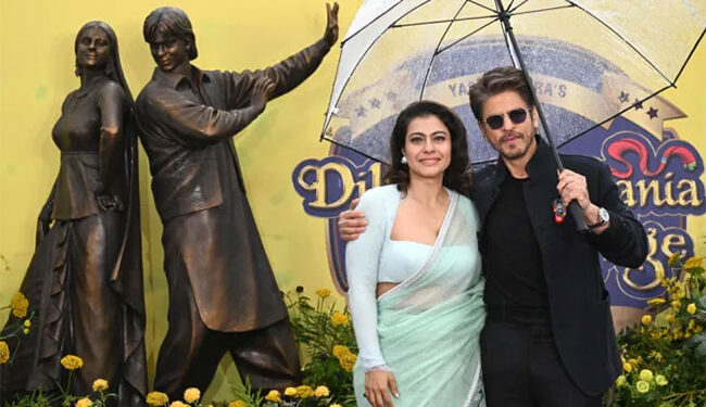 Shah Rukh Khan and Kajol Unveil DDLJ Statue in London Marking 30 Years of the Iconic Film