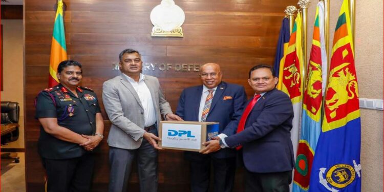Dipped Products PLC, subsidiary of Hayleys Group, donates 50,000 Gloves to Ministry of Defence for Flood Relief