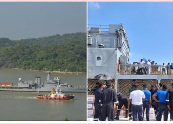  INS Sukanya Arrives in Trincomalee with Essential Relief Supplies