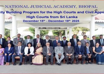 Sri Lankan High Court Judges attend Knowledge Exchange and Capacity-Building Program in India