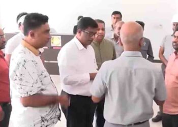 SJB MPs and Pohottuwa MP D.V. Chanaka Inspect Norochcholai Power Plant