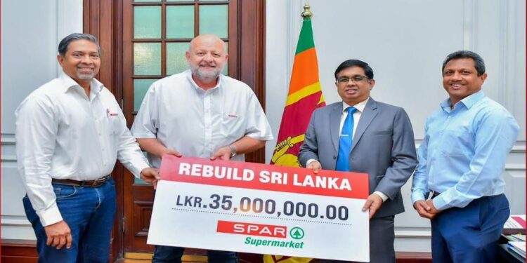 SPAR Group, South Africa, Pledges Rs. 35 Mn to the ‘Rebuild Sri Lanka’ Fund