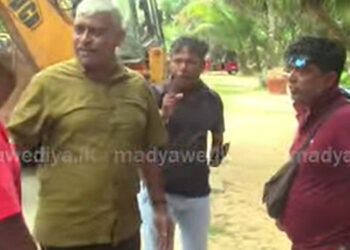 Police Take Action Against Unauthorized Constructions on Bentota Beach