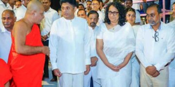 Opposition Leader Sajith Premadasa Joins Navam Maha Perahera at Gangaramaya Temple