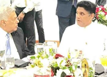 Sajith Premadasa Meets Ranil Wickremesinghe at Wedding; Discuss Former President’s Secretary Case