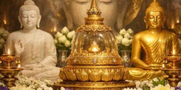 Sri Sarvagna Sacred Relics Arrive in Sri Lanka Under Indian Government Patronage