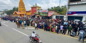 Kilinochchi Residents Protest Wearing Black Armbands in War Remembrance