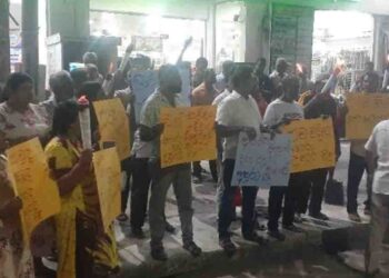 SJB Leads Protest in Ampara Over Coal Scam, Rising Fuel and Electricity Costs