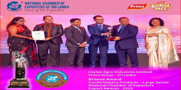 National Export Awards Honours Ceylon Agro Industries for Export Excellence