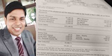 Jaffna MP Dr. Ramanathan Archuna Publishes His Parliamentary Salary on Facebook