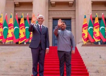 Maldivian President Mohamed Muizzu Receives Grand State Welcome in Sri Lanka
