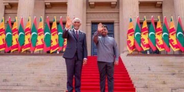 Maldivian President Mohamed Muizzu Receives Grand State Welcome in Sri Lanka