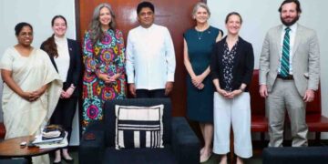Opposition Leader Sajith Premadasa Meets US HDP Delegation in Parliament