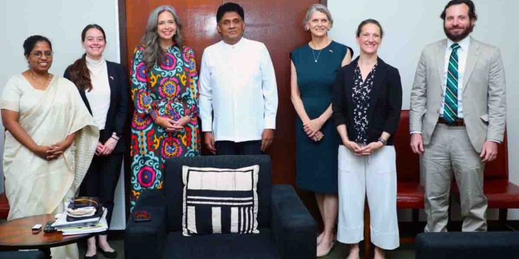 Opposition Leader Sajith Premadasa Meets US HDP Delegation in Parliament