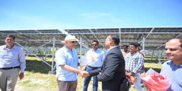 High Commissioner of India visits Hybrid Power Project in Northern Sri Lanka