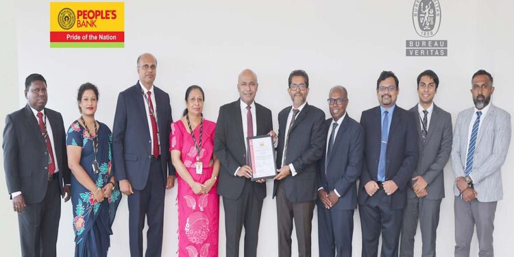 People’s Bank Becomes the First State-Owned Bank in Sri Lanka to Achieve ISO 22301:2019 Certification