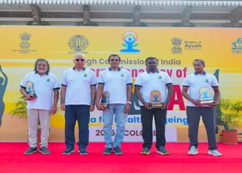 12th International Day of Yoga Celebrated with Great Enthusiasm in Colombo with Over 2,000 Participants