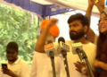 CJP Founder Abhijeet Dipke Addresses Gathering at Jantar Mantar After Dharmendra Pradhan’s Resignation