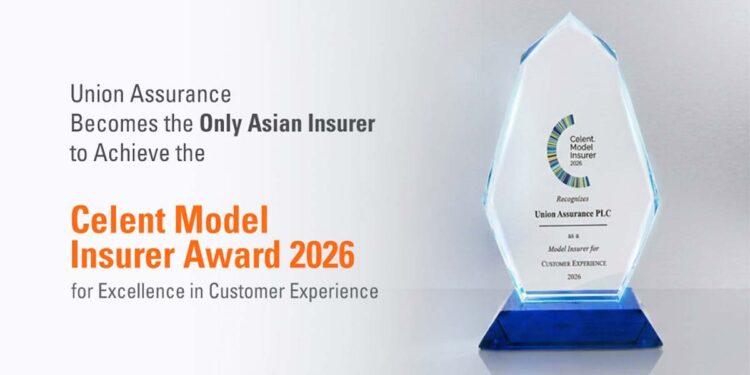 Union Assurance Wins Second Celent Model Insurer Award, Joining Global Insurers as the Only Sri Lankan Insurer Ever Recognised
