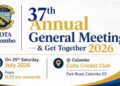 37th Annual General Meeting of the Colombo Branch of the Matale St. Thomas’ College Old Boys’ Association to be Held on 25 July