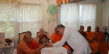 Maha Sangha Holds Farewell Ceremony for Ambassador Mahinda Samarasinghe in Washington